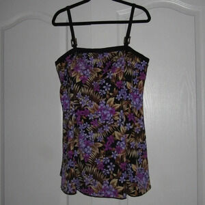 It FIGURES! Slender Thighs Floral Swim Dress 18W